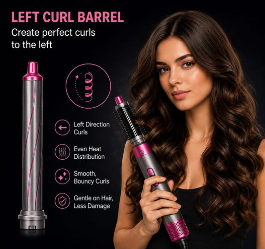 5-in-1 Hot Air Brush Hair Styler – Hair Dryer, Straightener, Curler & Volumizer