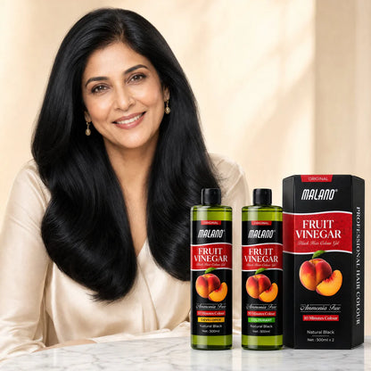 Fruit Vinegar Hair Color Gel (Pack of 2) | 100% Grey Coverage