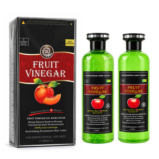 Fruit Vinegar Hair Color Gel (Pack of 2) | 100% Grey Coverage