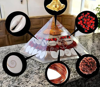 🏡 Lucky Aura Wealth Pyramid Energy Crystal 🌟