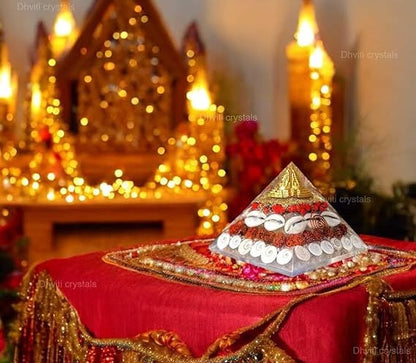 🏡 Lucky Aura Wealth Pyramid Energy Crystal 🌟