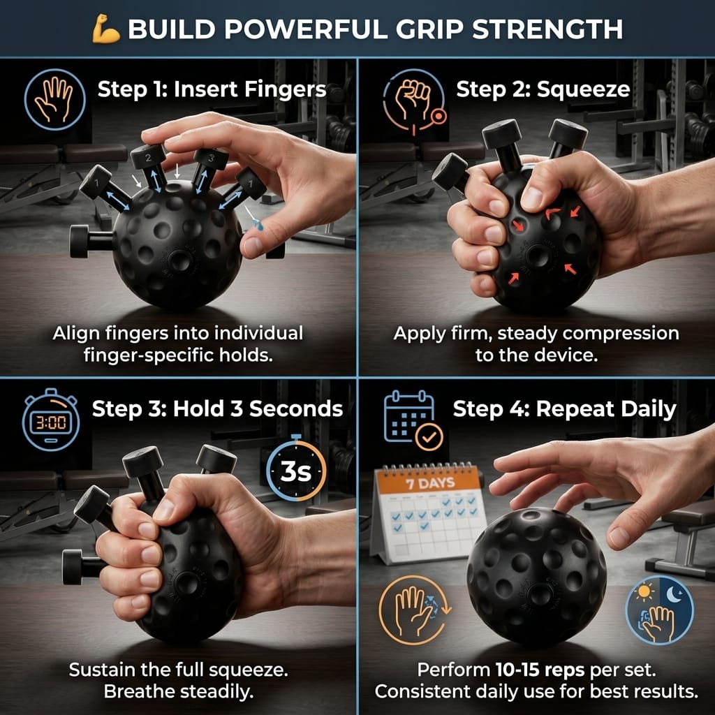 💪 Power Grip Forearm Strength Trainer | Build Stronger Hands & Wrists